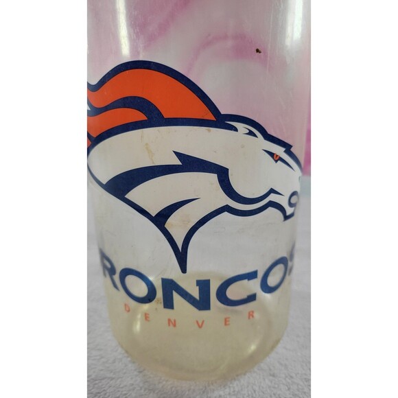 NFL Denver Broncos Football Helmet Coin Piggy Bank Collectible Soda Bottle - Picture 3 of 11